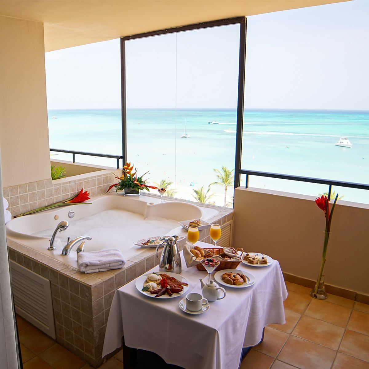 Hotel en Aruba con servicio de habitaciones