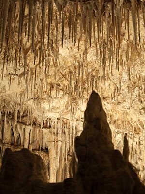 Estalactitas en la Cuevas del Drach