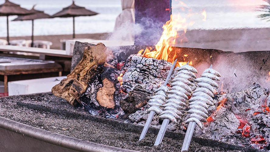 Espetos comida típica Málaga