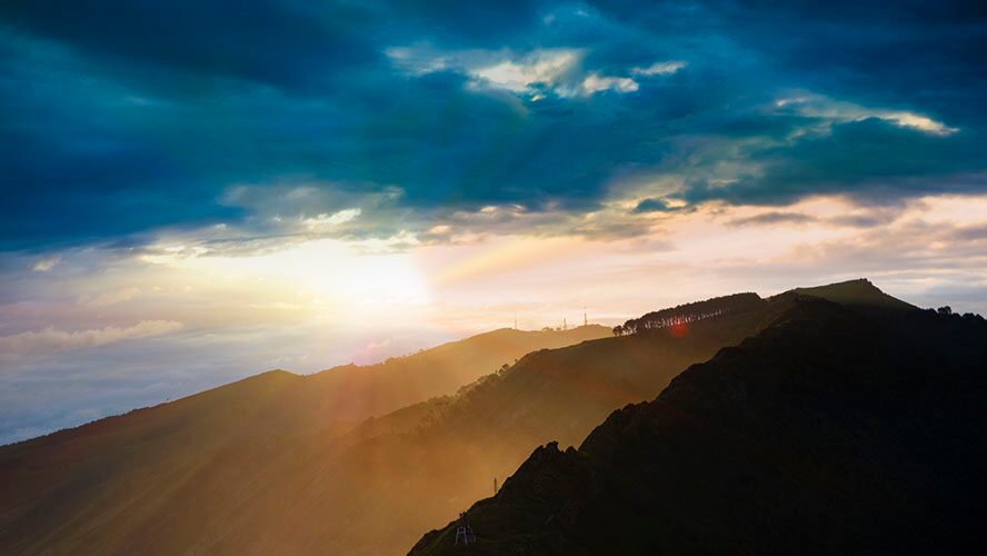 Puesta de sol en el Monte Jaizkibel