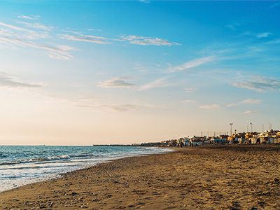 Playa en Ostia