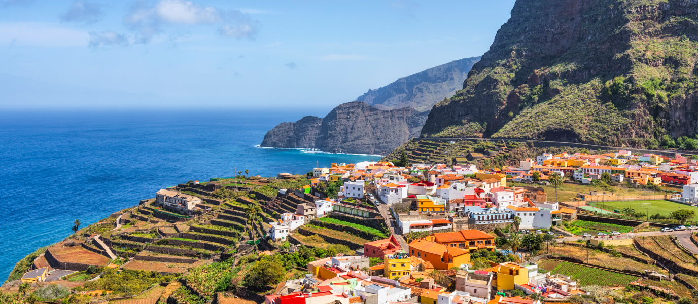 Agulo, un mirador de color verde junto al Atlántico