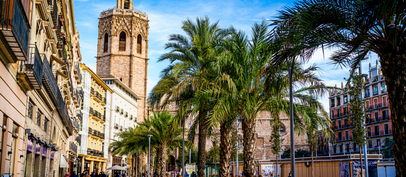 El Micalet in Valencia, the viewpoint of the Levante