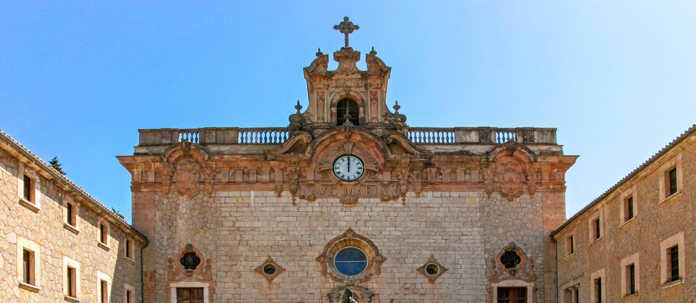 Lluc monastery, a Marian shrine in the heart of the Tramontana mountain range