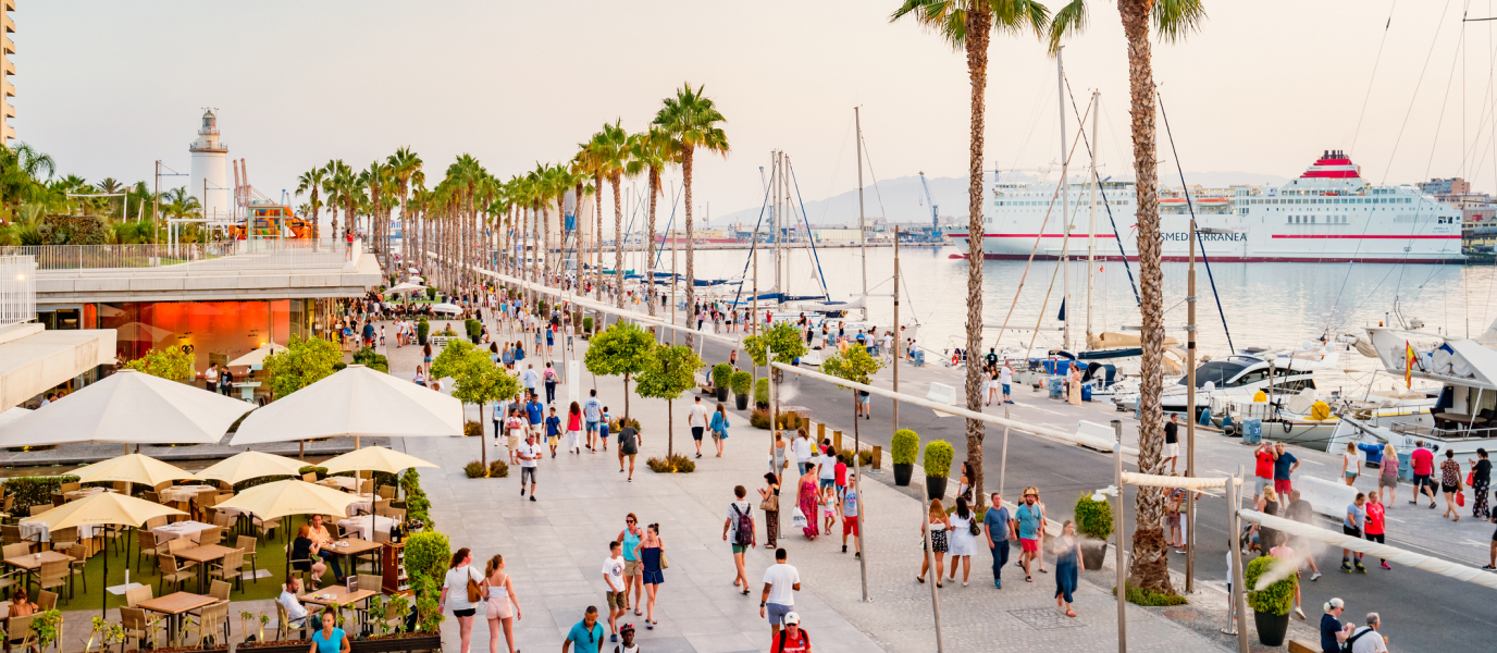 Muelle Uno, a shopping promenade in the port of Malaga