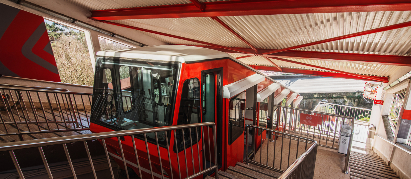 Mit der Standseilbahn von Artxanda Bilbao überfliegen